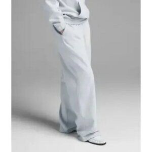 SKIMS BOYFRIEND FLEECE BAGGY SWEATPANTS ZEN BLUE